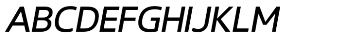 Gabara Sans Semi Bold Italic Font UPPERCASE