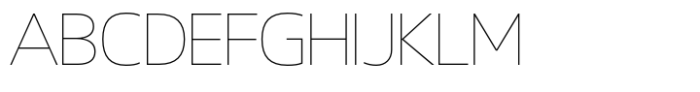 Gabara Sans Thin Font UPPERCASE
