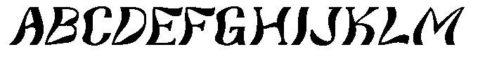 Gaberto Italic Font UPPERCASE