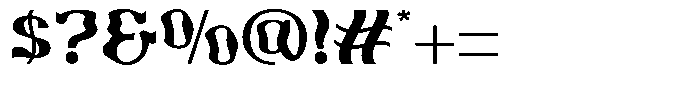 Gaberto Regular Font OTHER CHARS