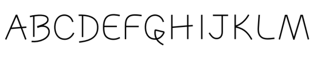 Gabetes Thin Font UPPERCASE