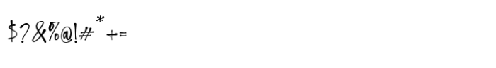 Gabilla Script Font OTHER CHARS