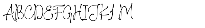 Gabilla Script Font UPPERCASE