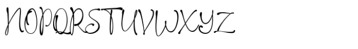 Gabilla Script Font UPPERCASE