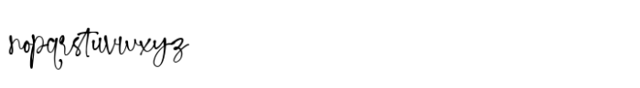 Gabilla Script Font LOWERCASE
