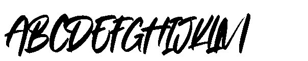 Gaboots Font UPPERCASE