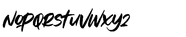 Gaboots Font LOWERCASE