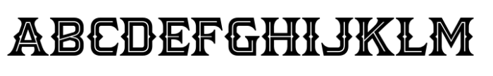 Gabriel Briston Inline Font UPPERCASE