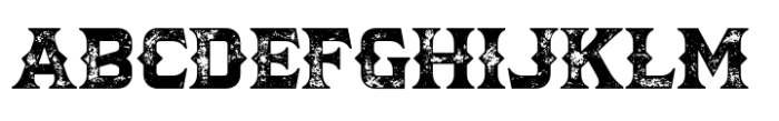 Gabriel Briston Rough Font UPPERCASE