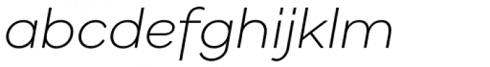 Gabriel Sans Light Italic Font LOWERCASE