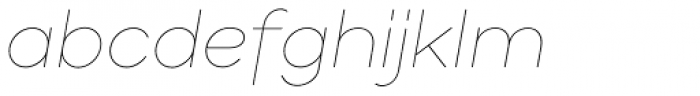 Gabriel Sans Thin Italic Font LOWERCASE