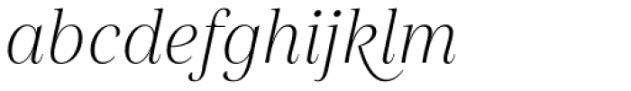 Gabriela Alt Light Italic Font LOWERCASE