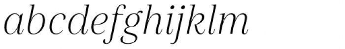 Gabriela Light Italic Font LOWERCASE