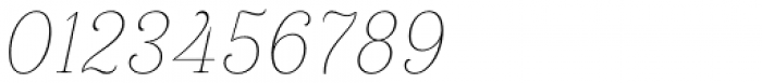 Gabriela Thin Italic Font OTHER CHARS