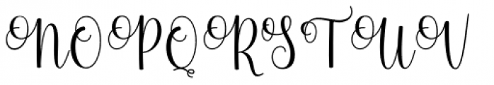 Gabrina Regular Font UPPERCASE