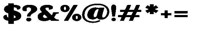 Gadinga Serif Black Expanded Font OTHER CHARS