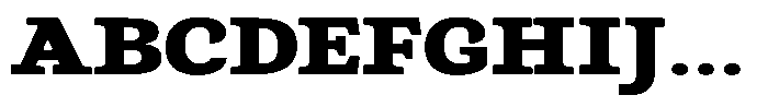 Gadinga Serif Black Expanded Font UPPERCASE