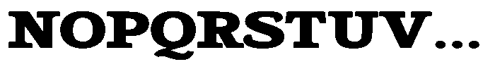 Gadinga Serif Black Expanded Font UPPERCASE