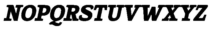 Gadinga Serif Black Italic Condensed Font UPPERCASE