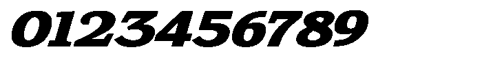 Gadinga Serif Black Italic Expanded Font OTHER CHARS