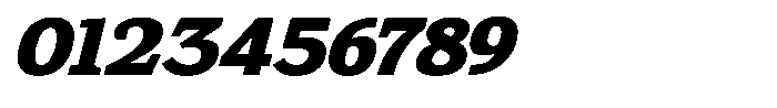 Gadinga Serif Black Italic Semi Expanded Font OTHER CHARS