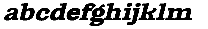 Gadinga Serif Black Italic Semi Expanded FONT