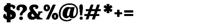 Gadinga Serif Black Semi Condensed Font OTHER CHARS