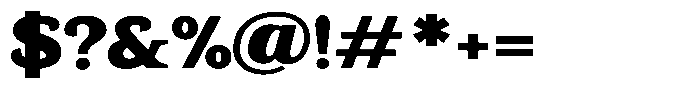 Gadinga Serif Black Semi Expanded Font OTHER CHARS