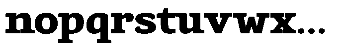 Gadinga Serif Black Semi Expanded Font LOWERCASE
