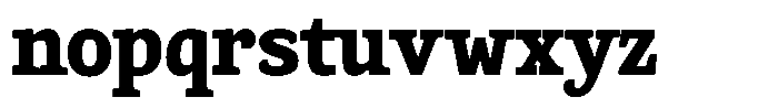 Gadinga Serif Black Font LOWERCASE
