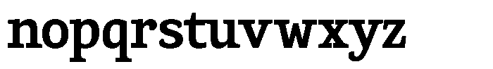 Gadinga Serif Bold Condensed Font LOWERCASE
