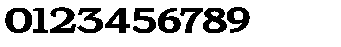 Gadinga Serif Bold Expanded Font OTHER CHARS