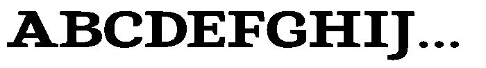 Gadinga Serif Bold Expanded Font UPPERCASE