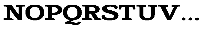 Gadinga Serif Bold Expanded Font UPPERCASE
