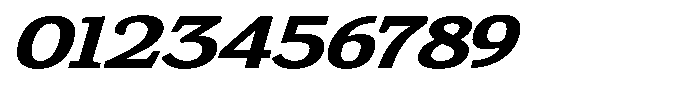 Gadinga Serif Bold Italic Expanded Font OTHER CHARS