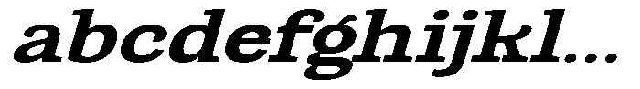 Gadinga Serif Bold Italic Expanded FONT