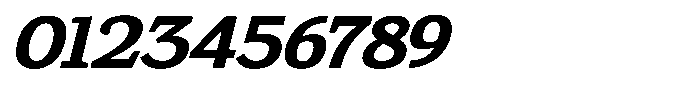Gadinga Serif Bold Italic Semi Expanded Font OTHER CHARS