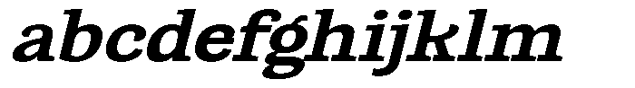 Gadinga Serif Bold Italic Semi Expanded FONT