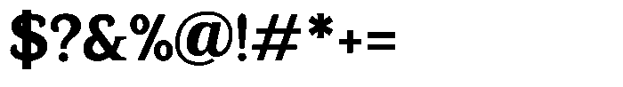 Gadinga Serif Bold Semi Condensed Font OTHER CHARS