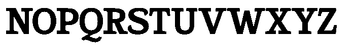 Gadinga Serif Bold Semi Condensed Font UPPERCASE