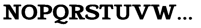 Gadinga Serif Bold Semi Expanded Font UPPERCASE
