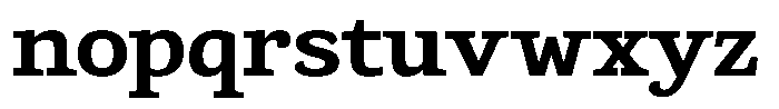 Gadinga Serif Bold Semi Expanded Font LOWERCASE