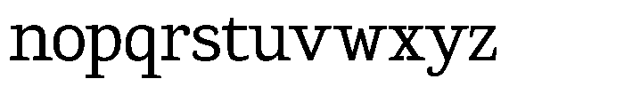 Gadinga Serif Condensed Font LOWERCASE