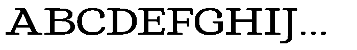 Gadinga Serif Expanded Font UPPERCASE