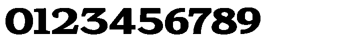 Gadinga Serif Extra Bold Expanded Font OTHER CHARS