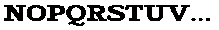 Gadinga Serif Extra Bold Expanded Font UPPERCASE