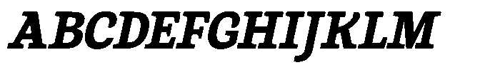 Gadinga Serif Extra Bold Italic Condensed Font UPPERCASE