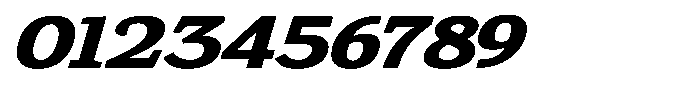 Gadinga Serif Extra Bold Italic Expanded Font OTHER CHARS
