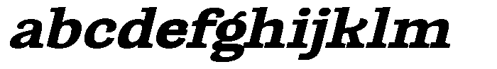Gadinga Serif Extra Bold Italic Semi Expanded FONT