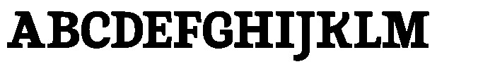 Gadinga Serif Extra Bold Semi Condensed Font UPPERCASE